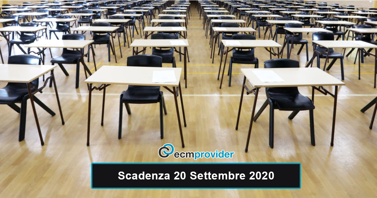 Scadenza concorsi 20 Settembre 2020. Gu 4a Serie Speciale – Concorsi ed Esami del 20-9-2020.